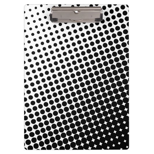 Abstrakte Punkte in der Zwischenablage Klemmbrett (Vorderseite)