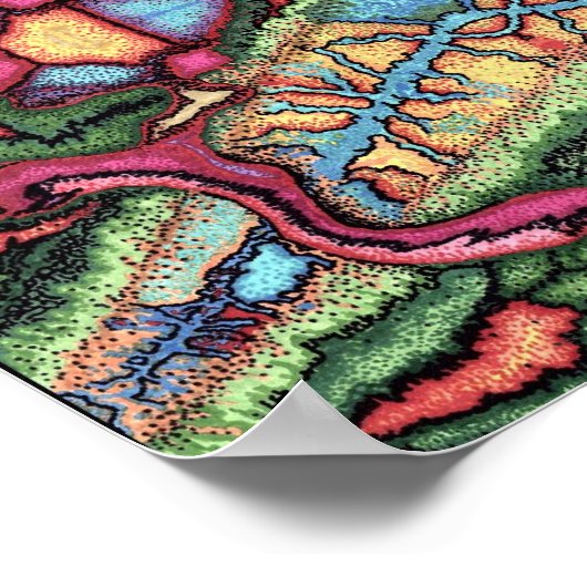 Abstrakte Punkte Poster (Ecke)