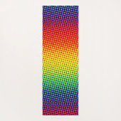 Abstrakte Punkte Regenbogen Lebhaft fröhlich farbe Yogamatte (Rückseite)
