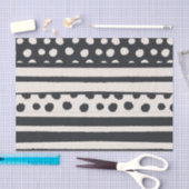 Abstrakte Punkte und Streifen Seidenpapier (Handwerk)