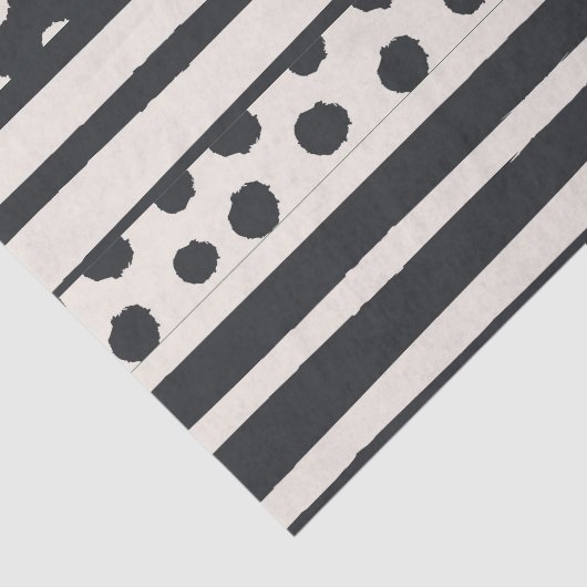 Abstrakte Punkte und Streifen Seidenpapier (Ausschnitt)