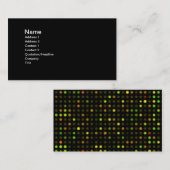 Abstrakte Punkte Wissenschafts-Geschäfts-Karte Visitenkarte (Vorne/Hinten)