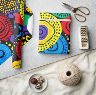 Abstrakte Punktkunst 4 Geschenkpapier