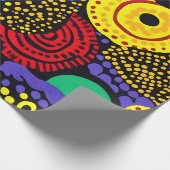 Abstrakte Punktkunst 4 Geschenkpapier (Ecke)