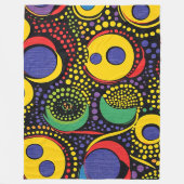 Abstrakte Punktkunst 7 Fleecedecke (Vorderseite)