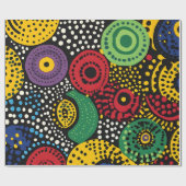 Abstrakte Punktkunst 8 Geschenkpapier (Flach)