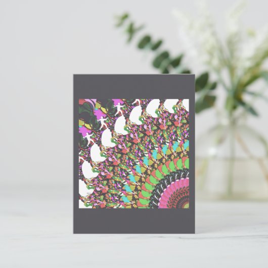 Abstrakte Putter-Design Postkarte (Stehend Vorderseite)