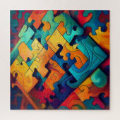 Abstrakte Puzzle-Teile Puzzle (Vertikal)