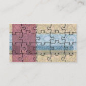Abstrakte Puzzle Visitenkarte (Rückseite)