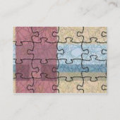 Abstrakte Puzzle Visitenkarte (Rückseite)