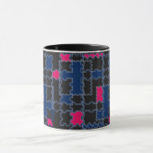 Abstrakte Puzzles Teilelemente Patchwork geometris Tasse (Zentrum)