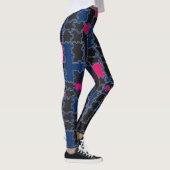 Abstrakte Puzzleteile - Elemente patchwork geometr Leggings (Rechts)