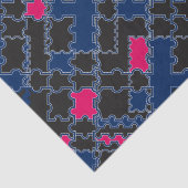 Abstrakte Puzzleteile - Elemente patchwork geometr Seidenpapier (Detail)