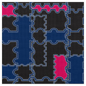 Abstrakte Puzzleteile - Elemente patchwork geometr Stoff (Nahaufnahme)