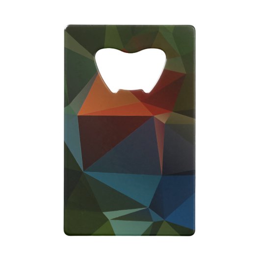 Abstrakte Pyramide Art Kreditkartenflaschenöffner (Vorderseite)