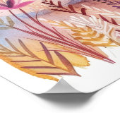 Abstrakte Pyramiden Malerische Wüste Kunst, Dichtu Poster (Ecke)