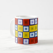 Abstrakte Quadrat-Tasse Kaffeetasse (Vorderseite Links)