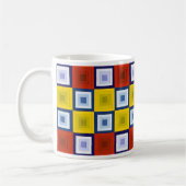 Abstrakte Quadrat-Tasse Kaffeetasse (Links)