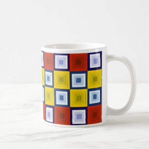 Abstrakte Quadrat-Tasse Kaffeetasse