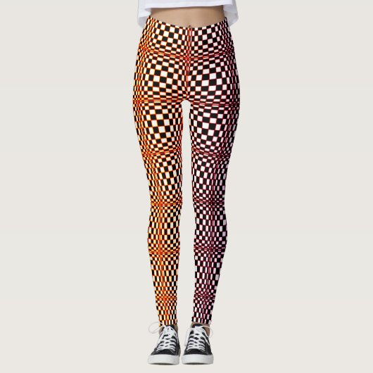 Abstrakte Quadrate 10 Leggings (Vorderseite)