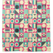Abstrakte Quadrate 110419 Duschvorhang (Vorderseite)