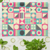 Abstrakte Quadrate 110419 Geschirrtuch (Gefaltet)