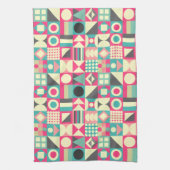 Abstrakte Quadrate 110419 Geschirrtuch (Vertikal)