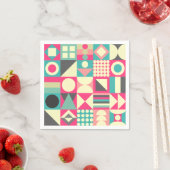 Abstrakte Quadrate 110419 Serviette (Beispiel)