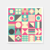 Abstrakte Quadrate 110419 Serviette (Vorderseite)