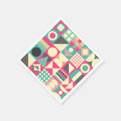 Abstrakte Quadrate 110419 Serviette (Ecke)