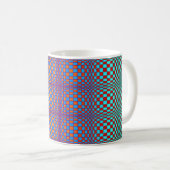 Abstrakte Quadrate 2 Kaffeetasse (VorderseiteRechts)