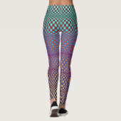 Abstrakte Quadrate 2 Leggings (Rückseite)