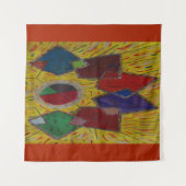 Abstrakte Quadrate der Originalkunst Wandteppich (Vorderseite (Horizontal))