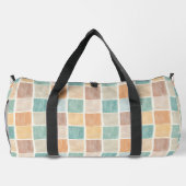 Abstrakte Quadrate Duffle Bag (Rückseite)