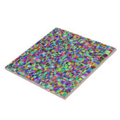 Abstrakte Quadrate Formen Multicolor Muster Fliese (Seite)