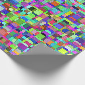 Abstrakte Quadrate Formen Multicolor Muster Geschenkpapier (Ecke)