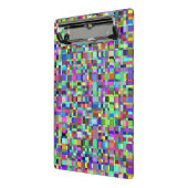 Abstrakte Quadrate Formen Multicolor Muster Mini Klemmbrett (Gewinkelt2)