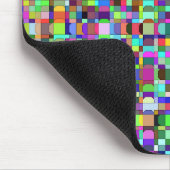 Abstrakte Quadrate Formen Multicolor Muster Mousepad (Ecke)