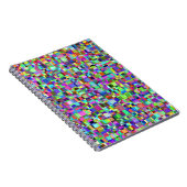 Abstrakte Quadrate Formen Multicolor Muster Notizblock (Rechte Seite)