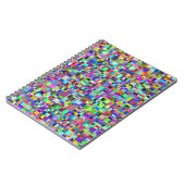 Abstrakte Quadrate Formen Multicolor Muster Notizblock (Linke Seite)