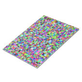 Abstrakte Quadrate Formen Multicolor Muster Notizblock (angewinkelt)