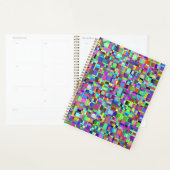 Abstrakte Quadrate Formen Multicolor Muster Planer (Anzeige)