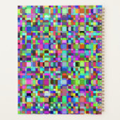 Abstrakte Quadrate Formen Multicolor Muster Planer (Rückseite)