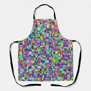Abstrakte Quadrate Formen Multicolor Muster Schürze
