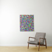 Abstrakte Quadrate Formen Multicolor Muster Wandteppich (Beispiel)