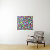 Abstrakte Quadrate Formen Multicolor Muster Wandteppich (Beispiel (Horizontal))