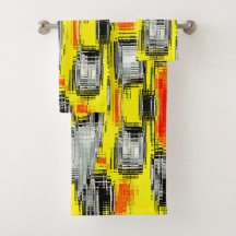 Abstrakte Quadrate, gebildet aus Kratzern über Gel