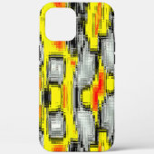 Abstrakte Quadrate, gebildet aus Kratzern über Gel Case-Mate iPhone Hülle (Rückseite)