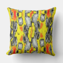 Abstrakte Quadrate, gebildet aus Kratzern über Gel Kissen