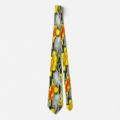 Abstrakte Quadrate, gebildet aus Kratzern über Gel Krawatte (Vorderseite)